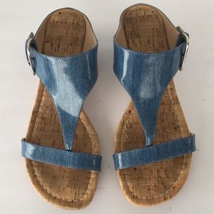 Donald Pliner sz 9.5 Patton denim look sandals